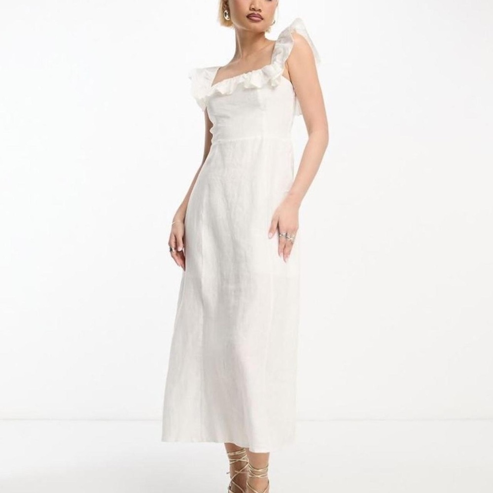 & Other Stories One Shoulder White Dress NWOT